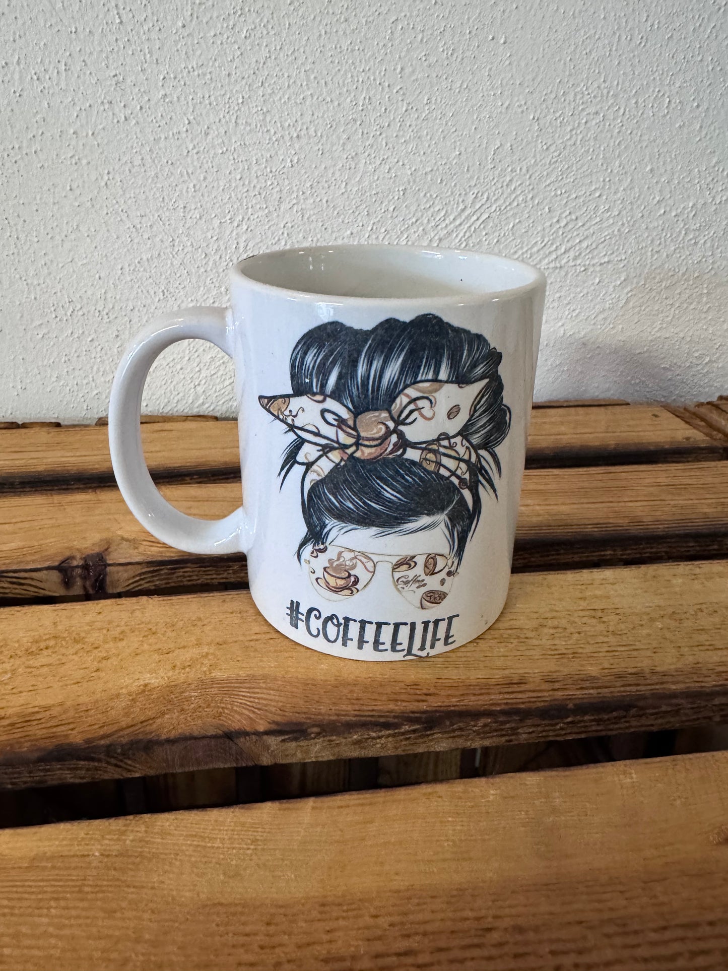 Coffeelife/ Tasse sublimiert