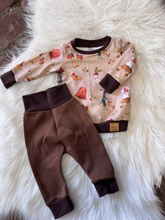 Set aus Shirt langarm und Hose -  verschiedene Motive