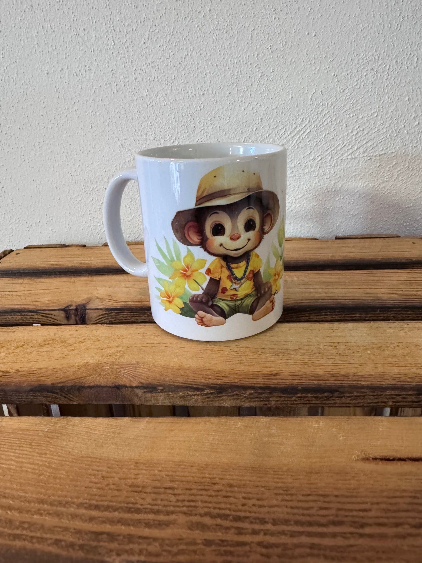 Affe-Sommer / Tasse sublimiert