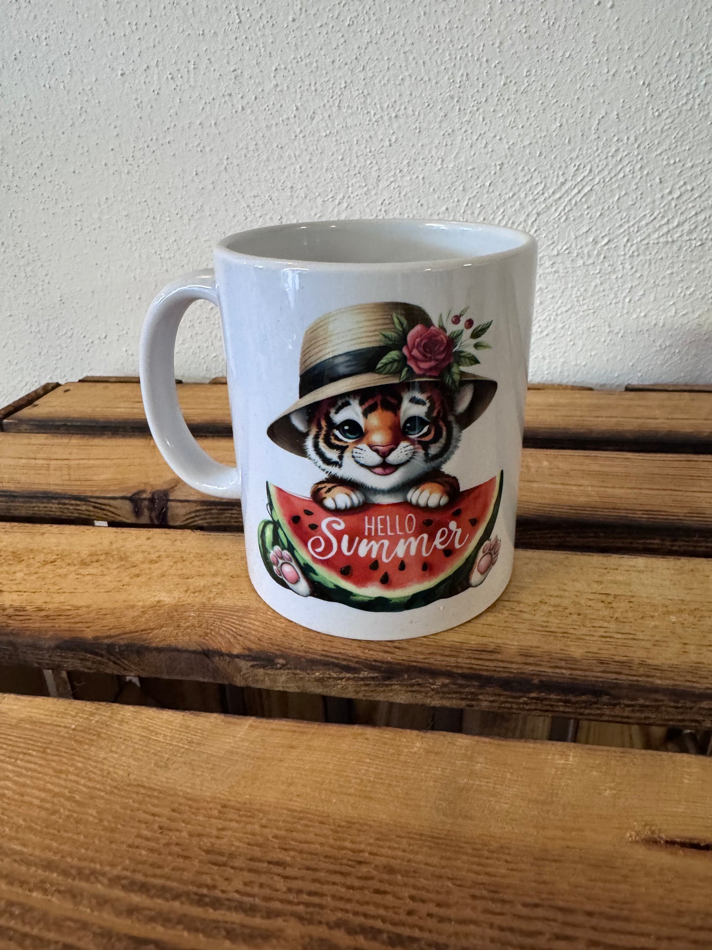 Tiger - Summer / Tasse sublimiert