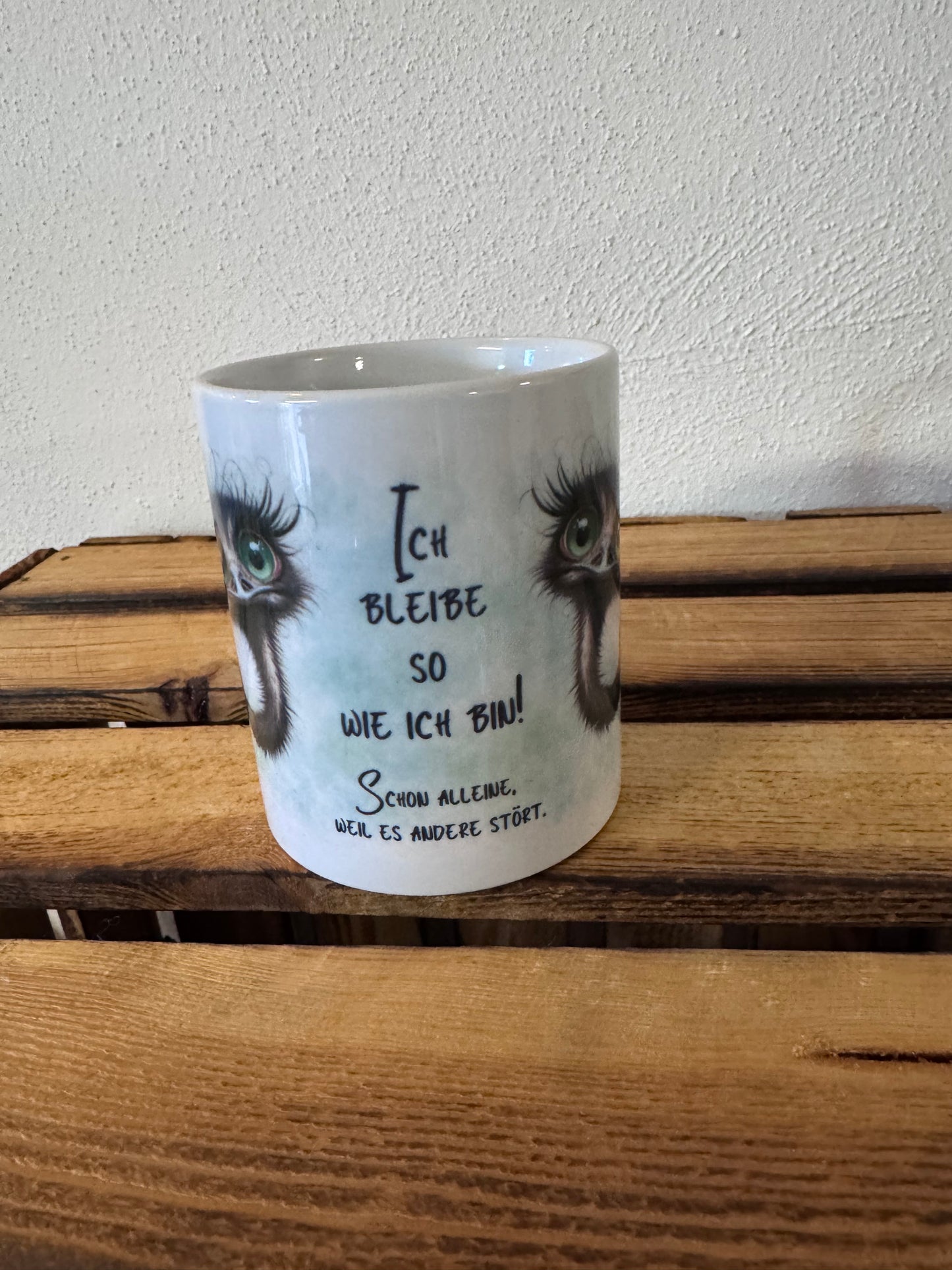 Strauss „Ich bleibe so wie ich bin“ / Tasse sublimiert