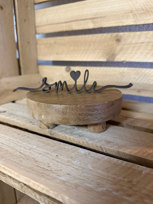 Schriftzug einfarbig „Smile"