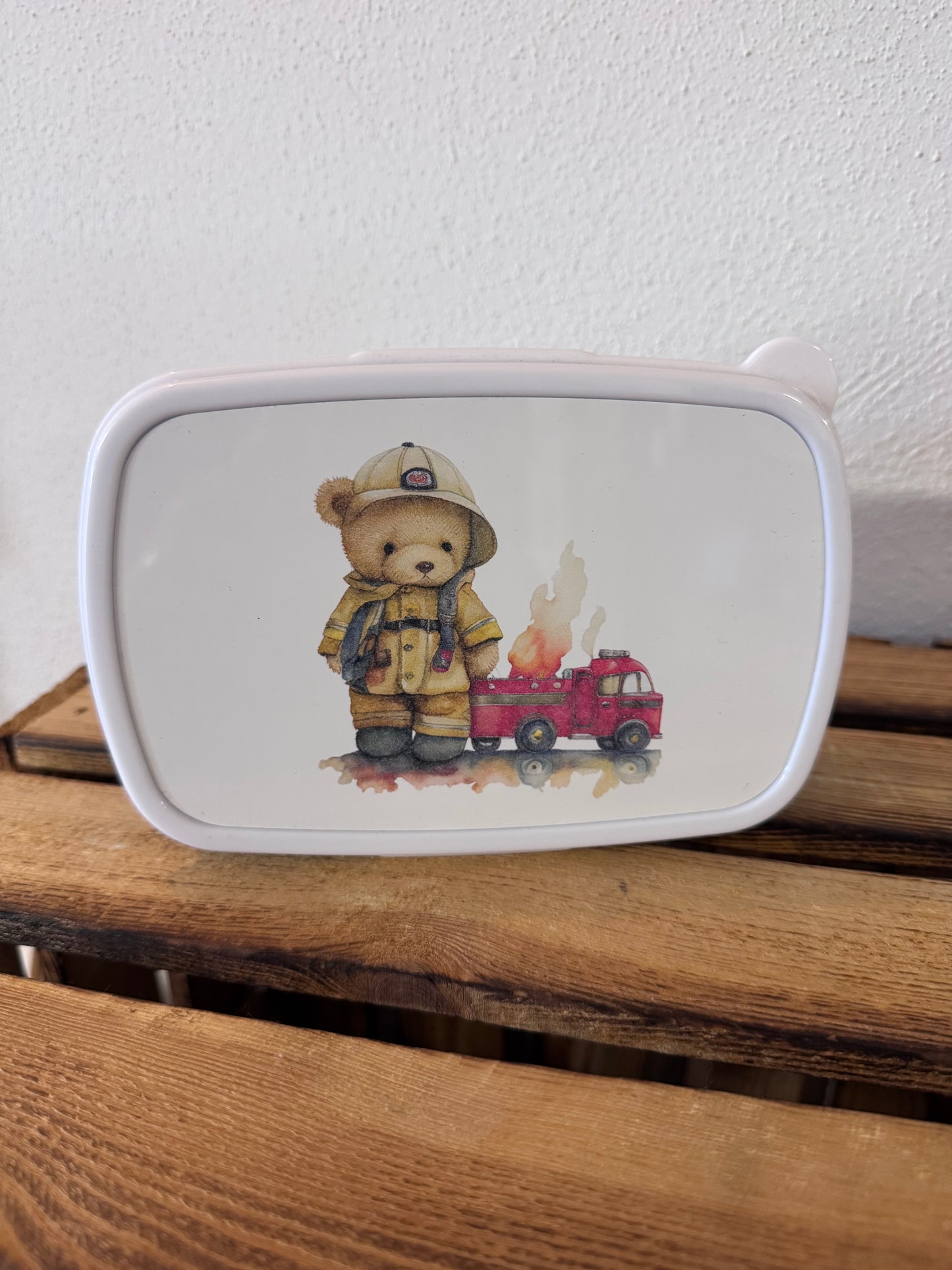 Feuerwehr-Bär - Brotdose sublimiert