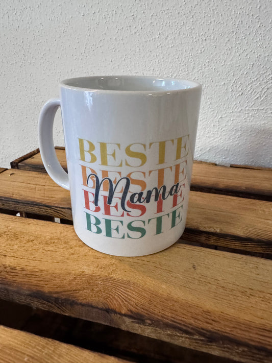 Beste Mama / Tasse sublimiert