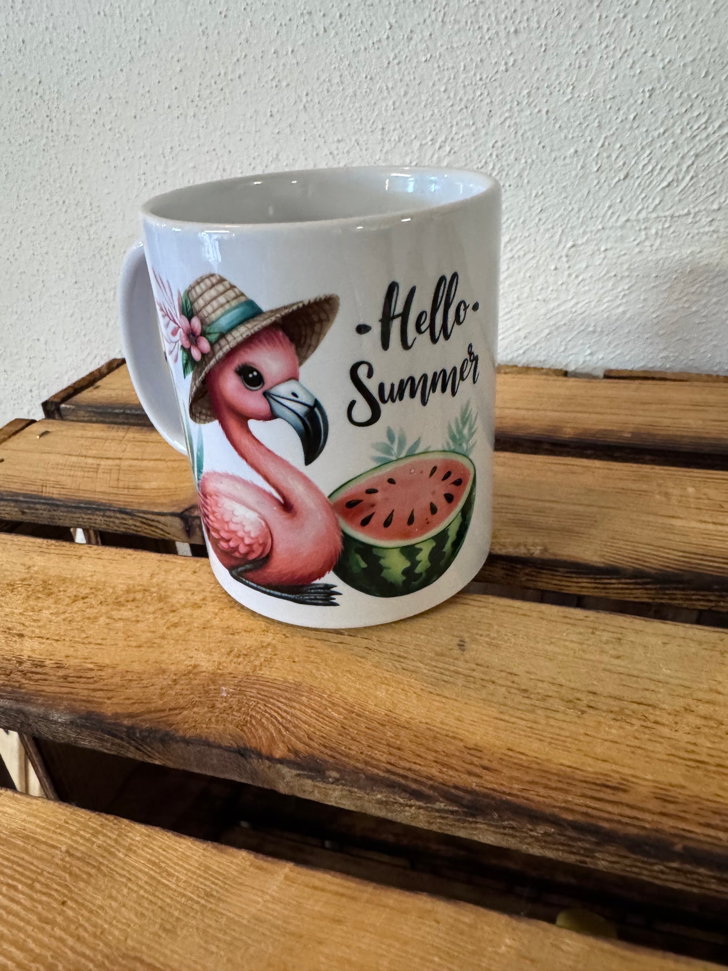 Flamingo - Summer / Tasse sublimiert