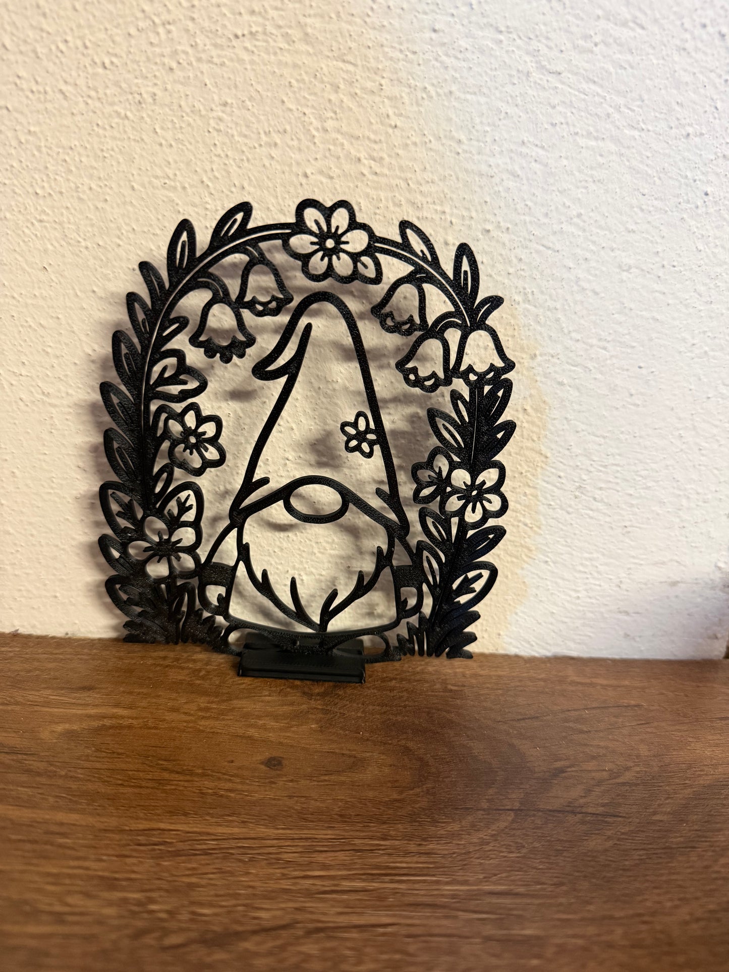 Schattenbild Zwerg incl. kleinem Fuß zum Aufstellen
