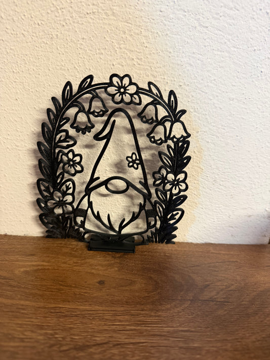 Schattenbild Zwerg incl. kleinem Fuß zum Aufstellen